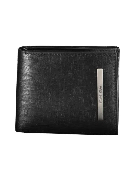 Portfel Calvin Klein skórzany elegancki czarny