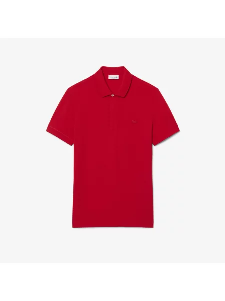 Lacoste Koszulka Polo Smart Paris Z Elastycznej Bawełny czerwona