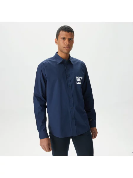 Lacoste Koszula Lacoste granatowa
