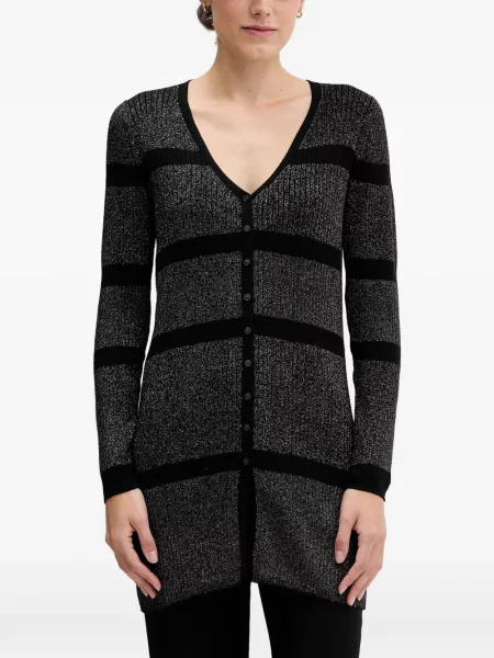 Cardigan Sisley cu dungi gri