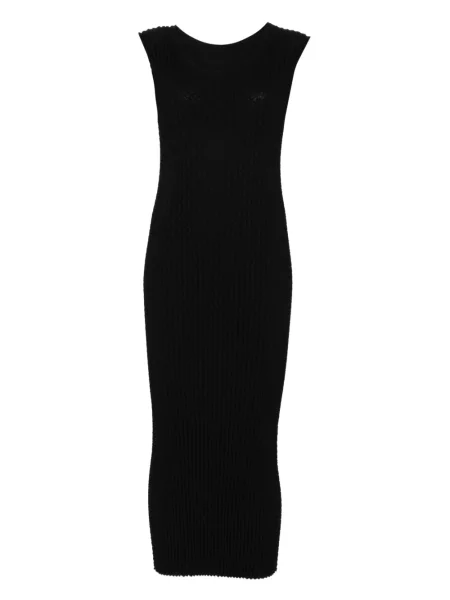 Rochie midi Issey Miyake fără mâneci până la genunchi de costum negru
