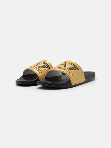 Emporio Armani Saboți auriu negru