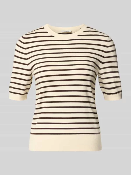 Sweter Slim Fit z mieszanki S.oliver Red Label biały