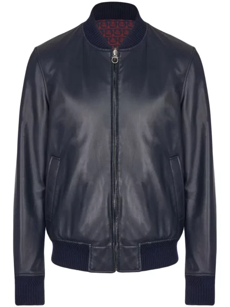 Geacă bomber Ferragamo cu imagine reversibil negru