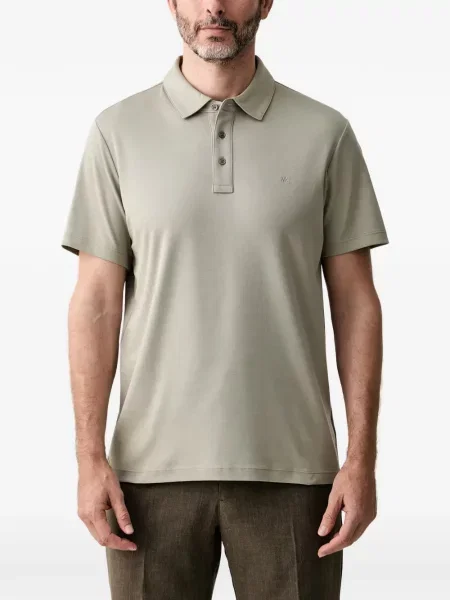 Tricou polo Michael Kors cu broderie verde