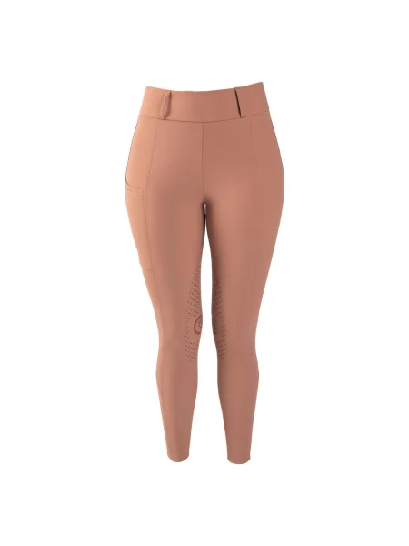 Legginsy jeździeckie z gripem na kolanach dla kobiet Kentucky Horsewear Classic różowe