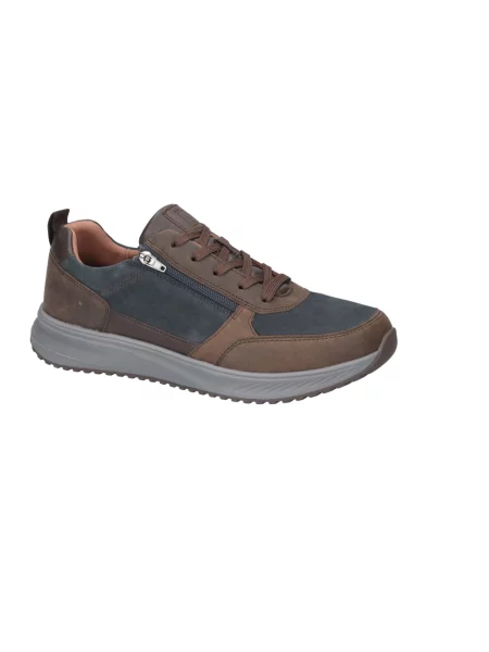 Sneakersy Waldläufer skórzane brązowe