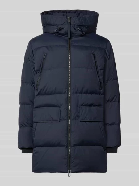 Regular Fit kurtka puchowa z kapturem Marc O'polo granatowa