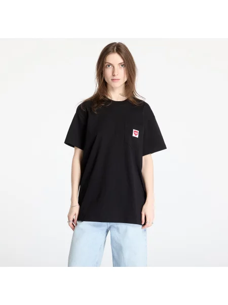 Tričko Carhartt WIP S/S Pocket Heart T-Shirt UNISEX Black/ Red S černé