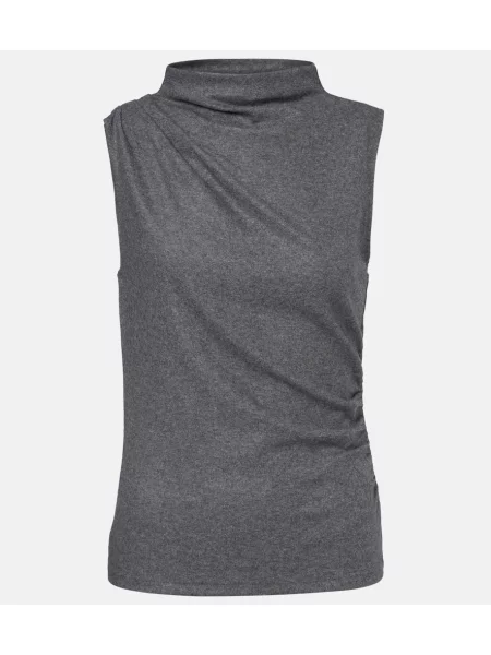 Top Veronica Beard drapat gri