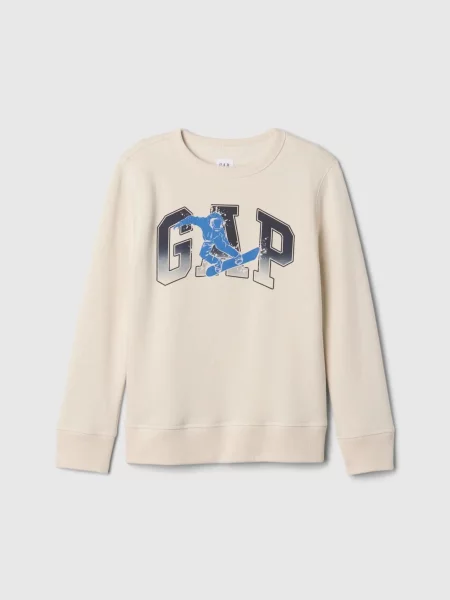 BLUZA DZIECIĘCA SPORTOWA GAP KIDS beżowa