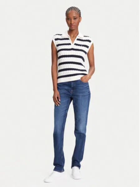 Tommy Hilfiger Svetr Tmavomodrá bílý