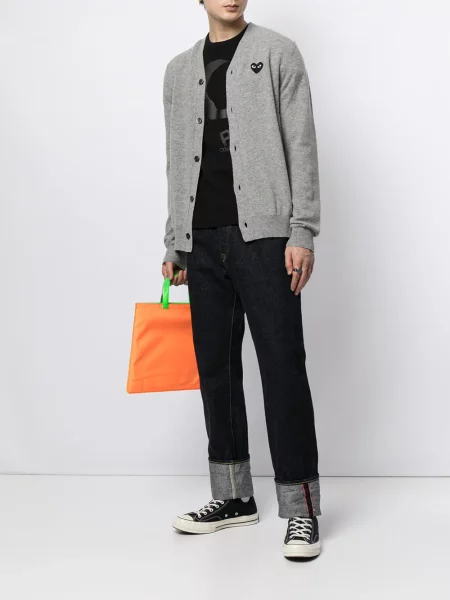 Raštuotas marškinėliai Comme Des Garçons Play juoda