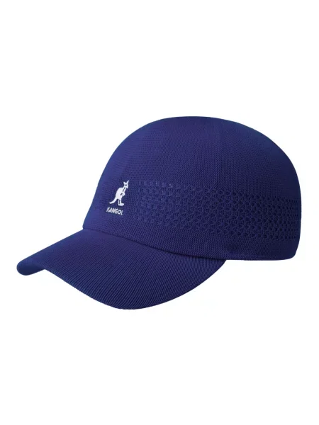 Czapka z daszkiem Kangol w tropikalny nadruk niebieska