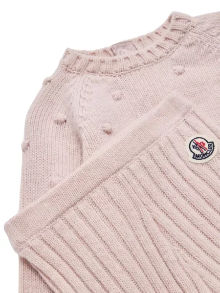 Spodnie dziecięce Moncler Enfant różowe