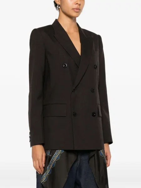 Sacou Sacai cu model paisley maro