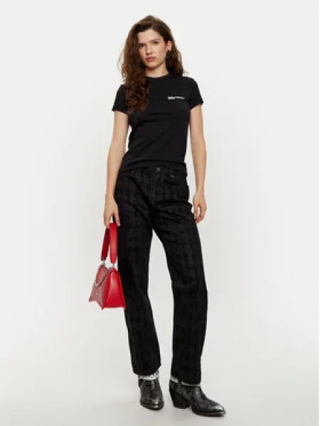 KARL LAGERFELD JEANS Tričko černá bílá