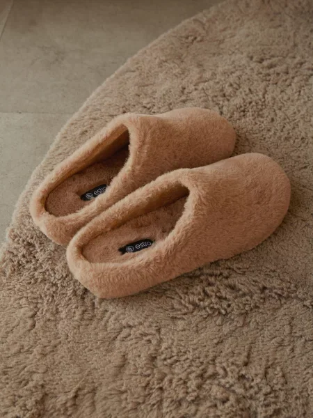 Капці Estro штучне хутро коричневий