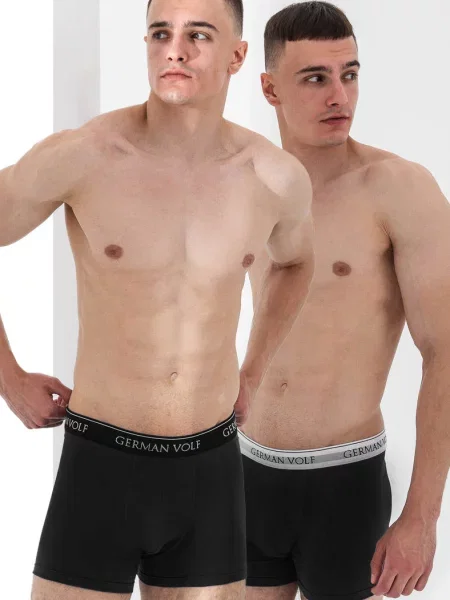 Трусы боксеры 2 штуки чорні