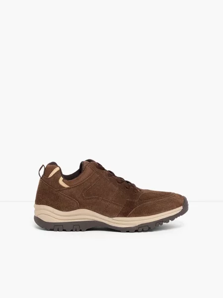 Buty trekkingowe ze skóry zamszowej brązowe