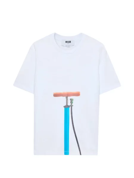 Tričko Msgm s potiskem bílé
