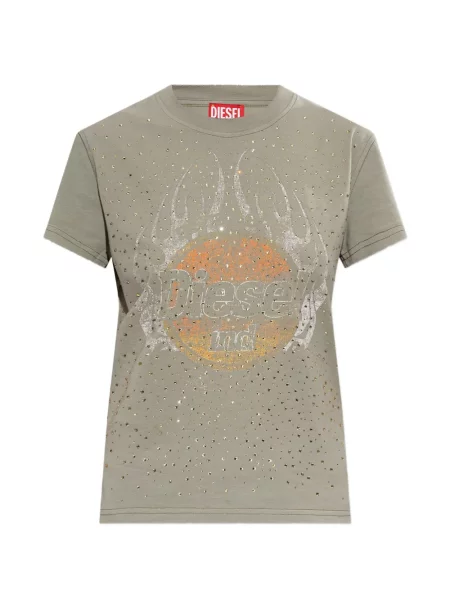 Tricou Diesel cu imagine verde
