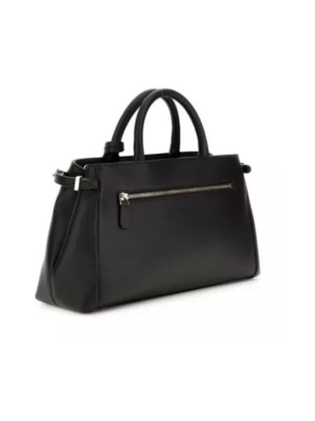 Lniana listonoszka Guess czarna