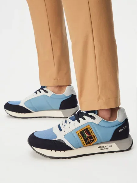 Sneakersy Aeronautica Militare modré