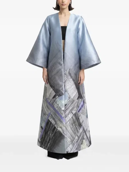 Rochie Gemy Maalouf cu imagine cu imprimeu geometric albastru