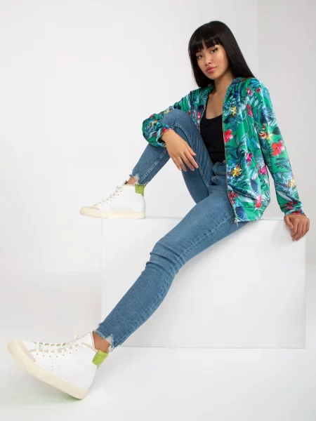 Hanorac Fashionhunters verde