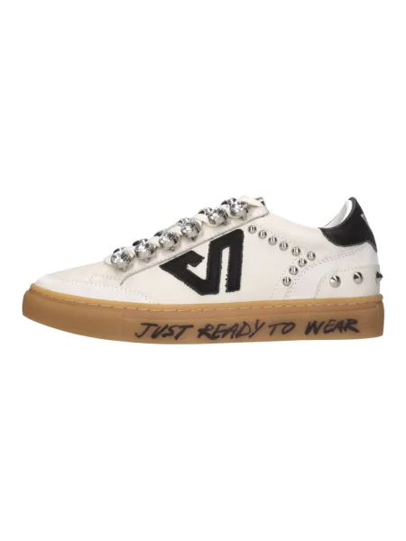 Sneakersy Emanuélle Vee skórzane białe