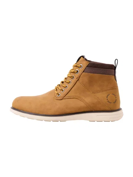 JACK & JONES Bocanci cu șireturi JFWDENVER muștar galben