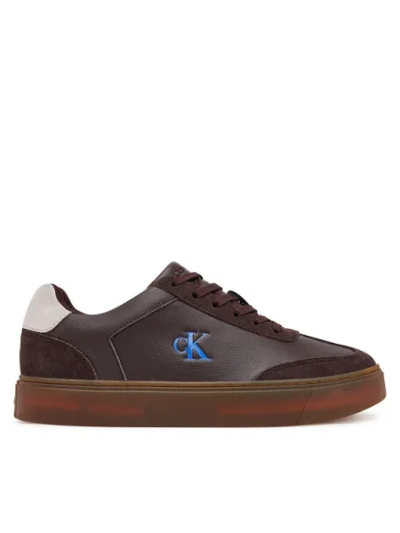 Сникърси Calvin Klein Classic Cupsole Laceup Wt Mix кафяв