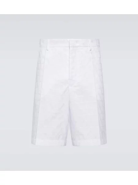 Pantaloni scurți Valentino din jacard alb