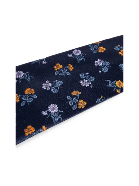 Krawat Dries Van Noten niebieski