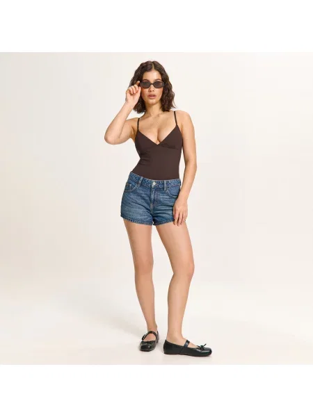 Джинсовые шорты Cropp синие