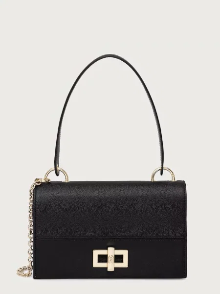 Furla geantă crossbody pentru femei din piele Amelia M Crossbody negru