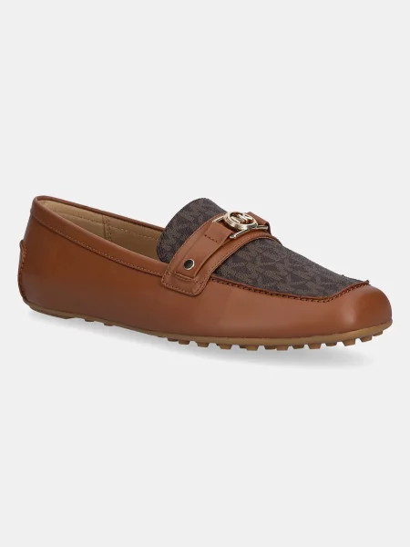 Pantofi loafer Michael Michael Kors cu toc plat maro