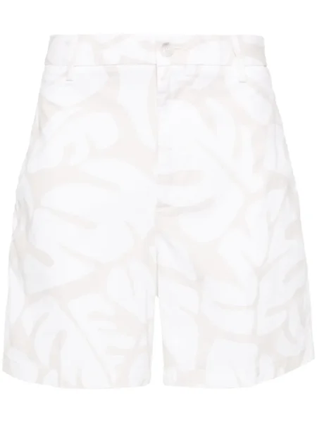 Pantaloni chino Boss cu model floral cu imagine