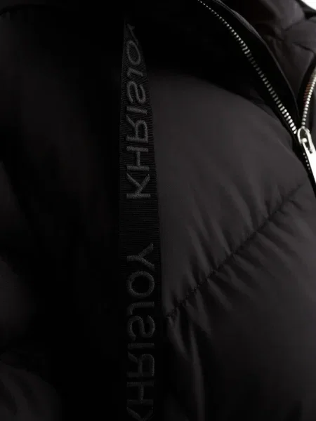 Палто Khrisjoy с качулка черно