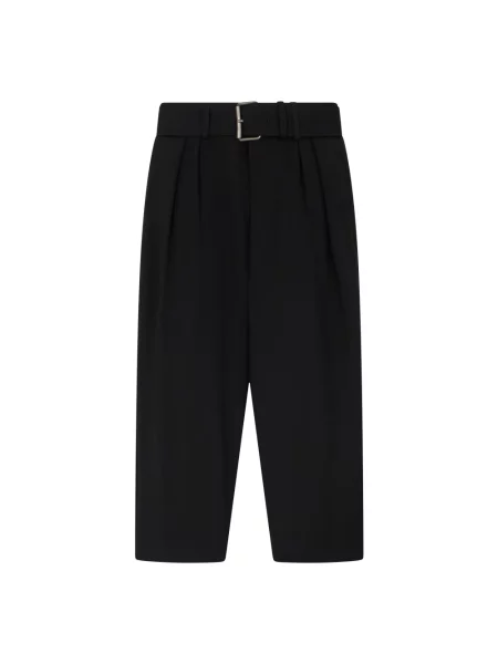 Spodnie Dries Van Noten wełniane czarne
