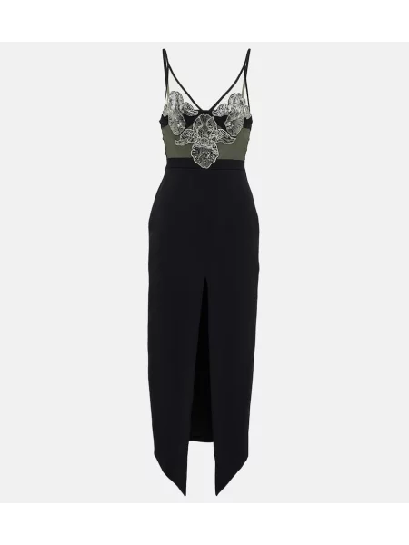Rochie midi David Koma până la genunchi de costum negru