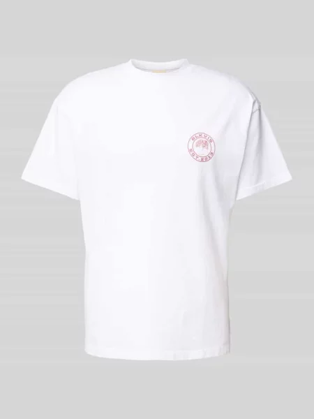 T-shirt z nadrukiem z logo model ‘SOURCE’ Blkvis biała