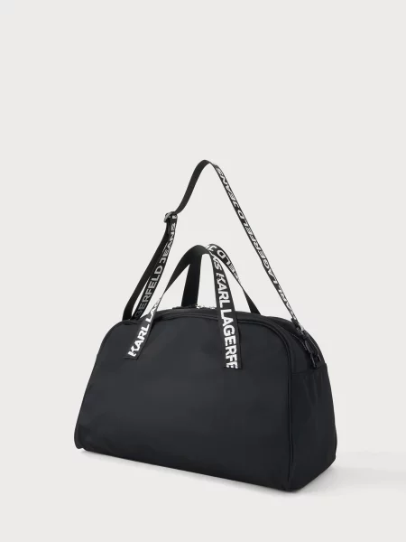 KARL LAGERFELD JEANS Cestovná taška / biela čierna