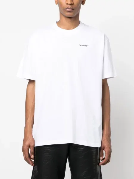 Majica Off-white s printom bijela