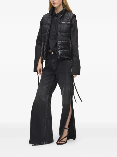 Обратим дънков елек Karl Lagerfeld Jeans черно
