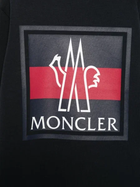 Koszulka dziecięca Moncler Enfant niebieska