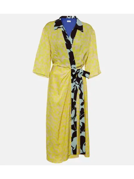 Rochie midi Dries Van Noten cu imagine până la genunchi de costum