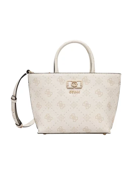 Guess torebka crossbody z imitacji skóry EMELIE beżowa