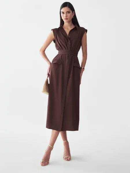 Willa Rochie tip bluză Alma' maro